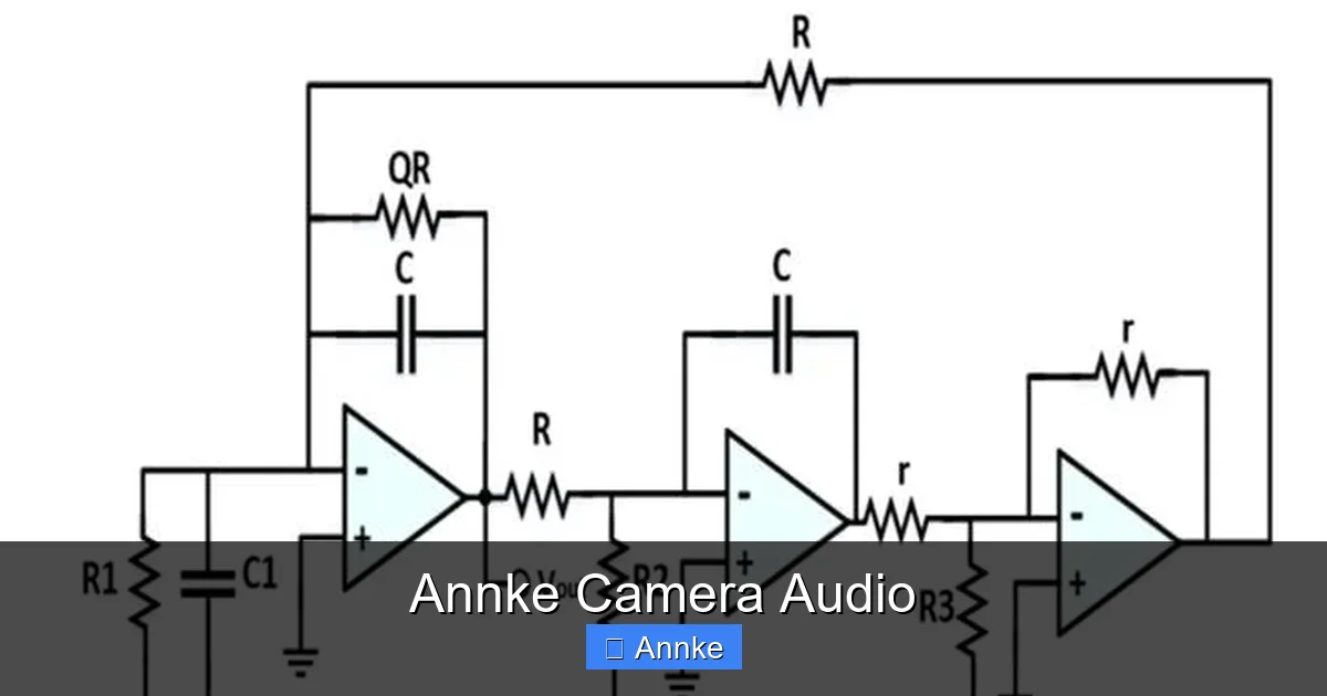 Annke Camera Audio