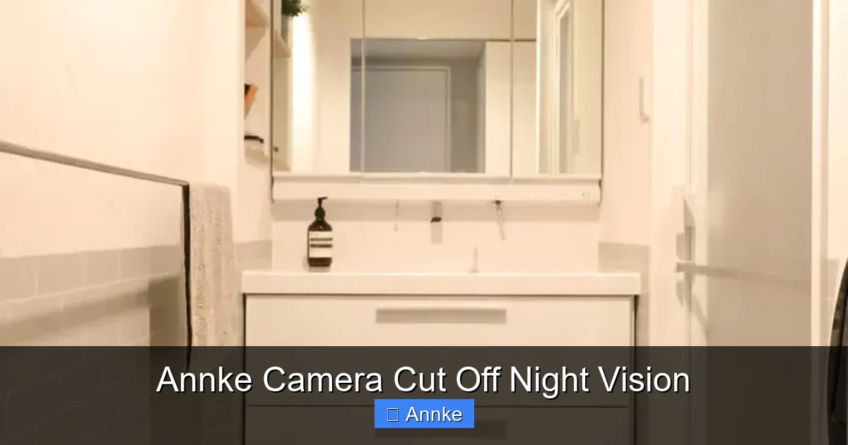 Annke Camera Cut Off Night Vision