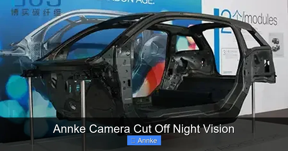 Annke Camera Cut Off Night Vision