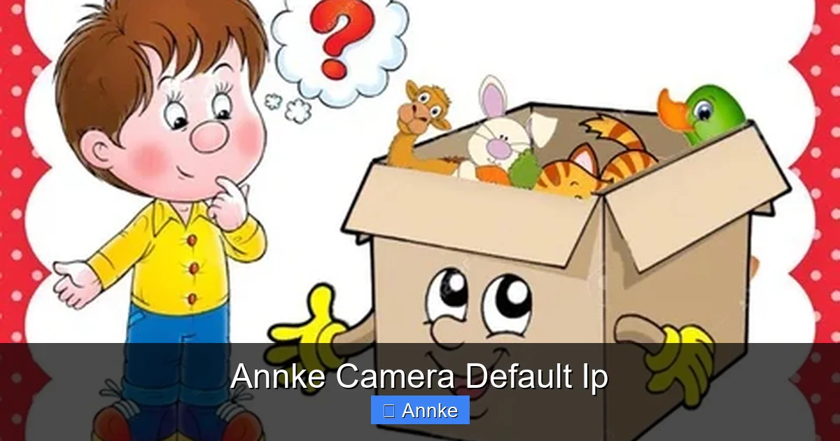 Annke Camera Default Ip