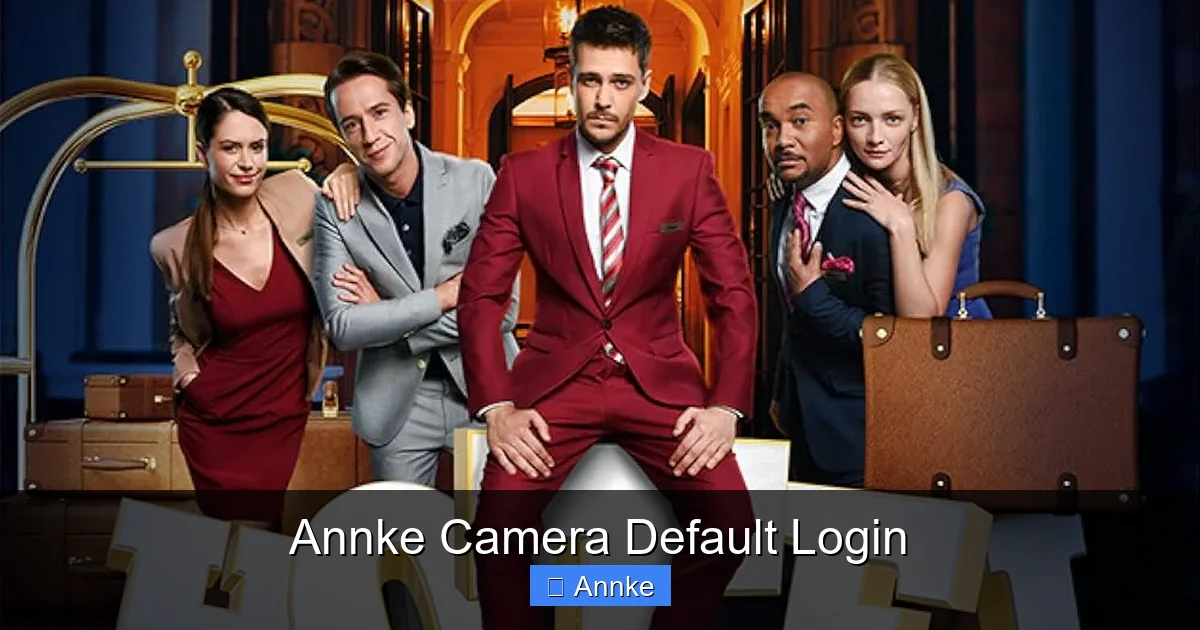 Annke Camera Default Login