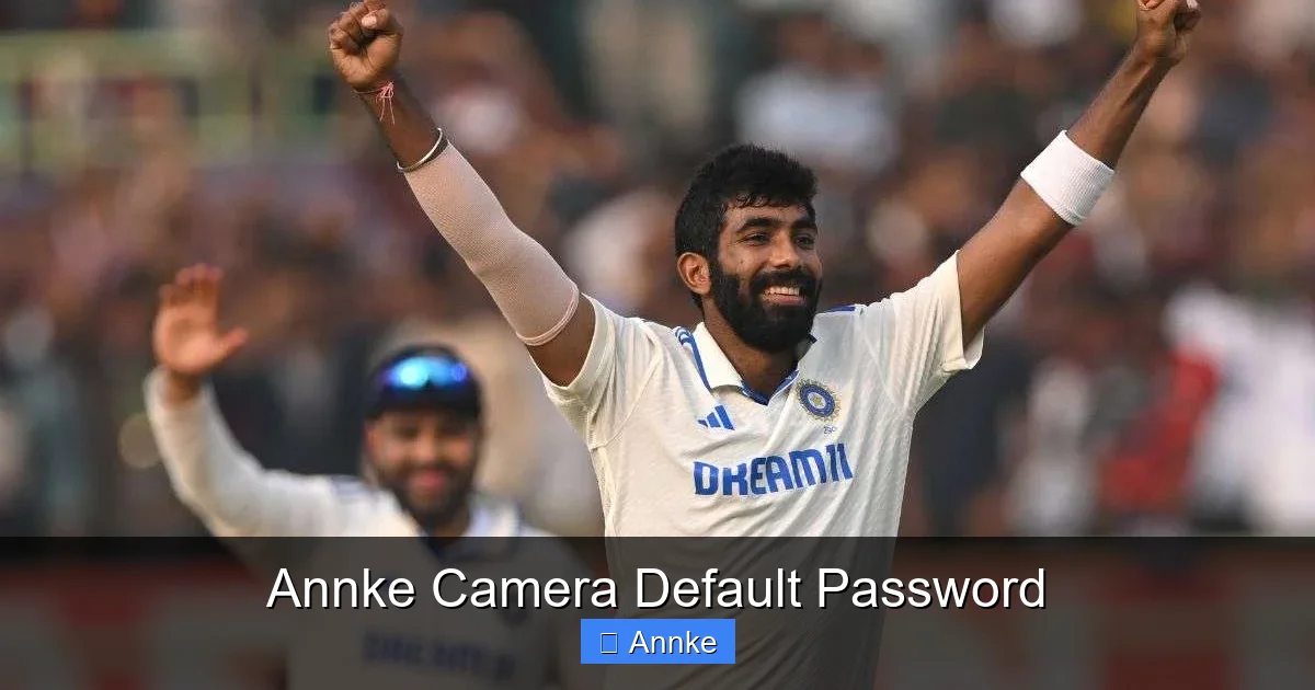 Annke Camera Default Password
