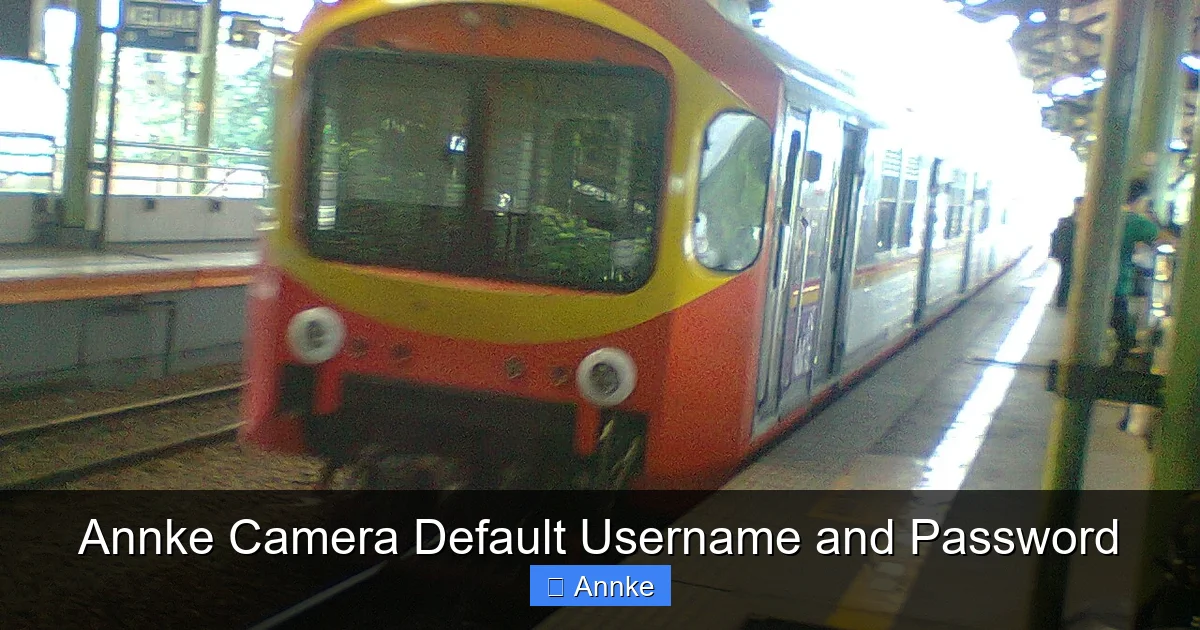 Annke Camera Default Username and Password