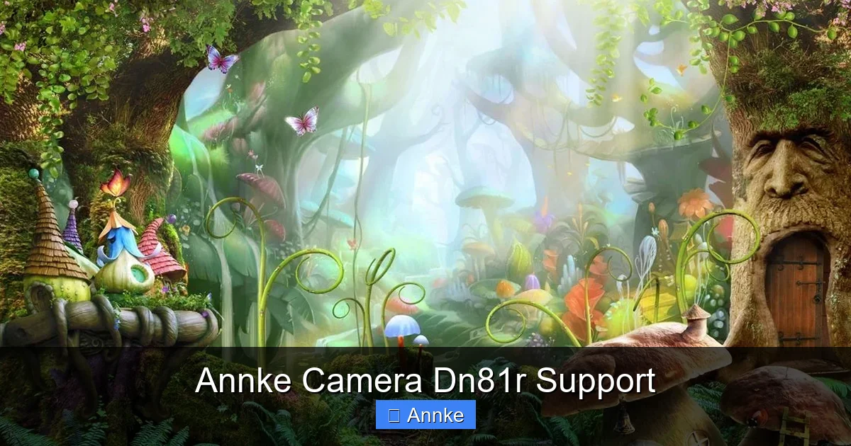 Annke Camera Dn81r Support