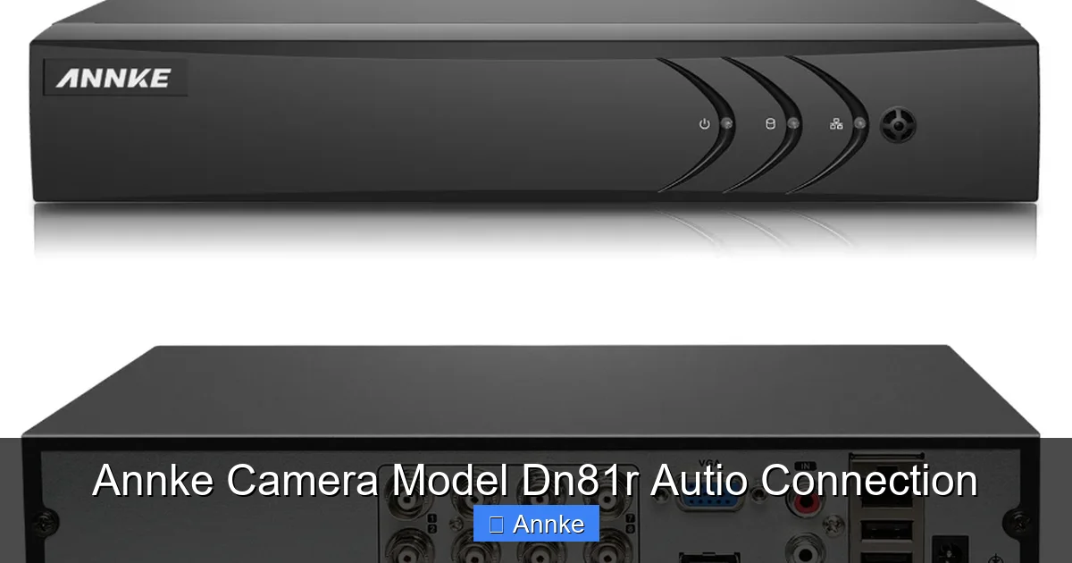 Annke Camera Model Dn81r Autio Connection