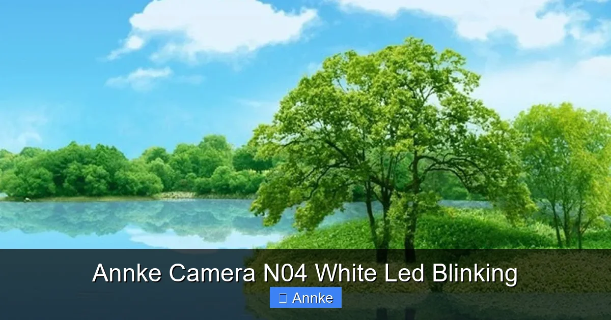 Annke Camera N04 White Led Blinking