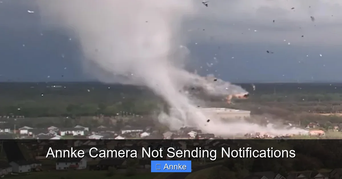 Annke Camera Not Sending Notifications