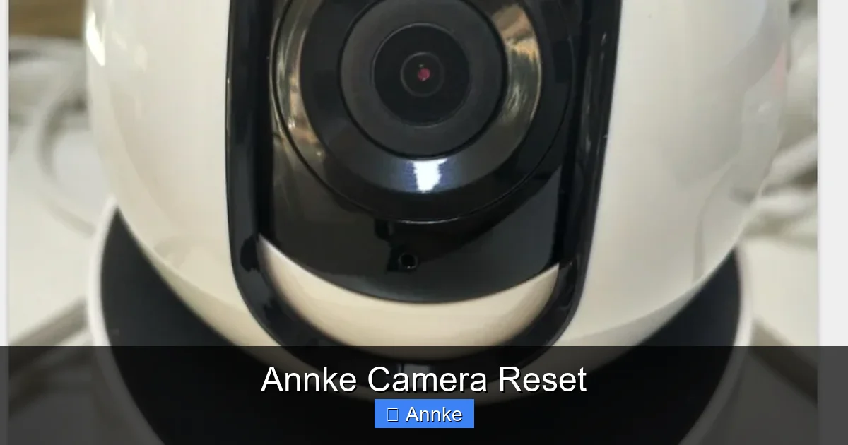 Annke Camera Reset