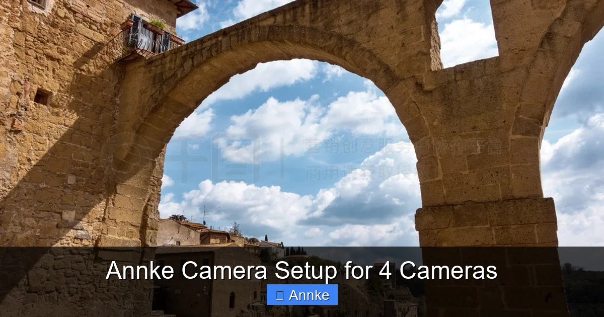 Annke Camera Setup for 4 Cameras