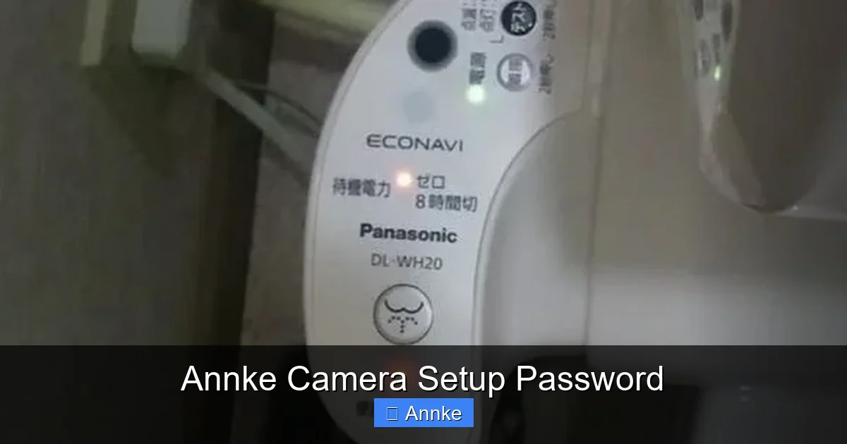 Annke Camera Setup Password