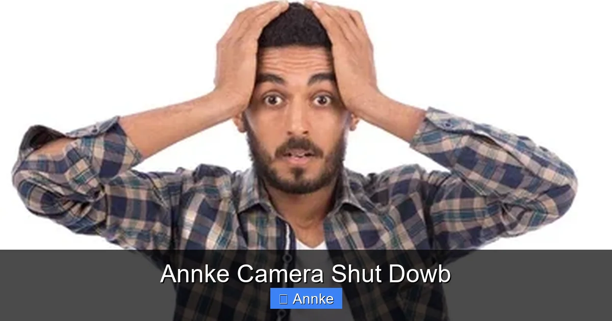 Annke Camera Shut Dowb