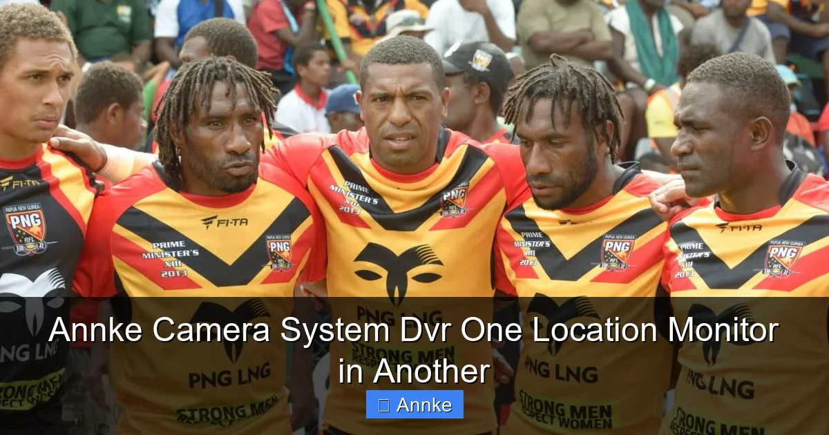 Annke Camera System Dvr One Location Monitor in Another