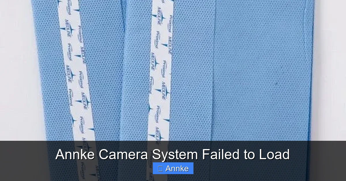 Annke Camera System Failed to Load