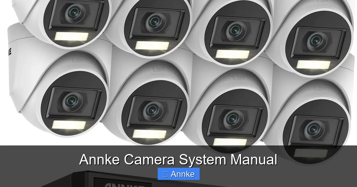 Annke Camera System Manual