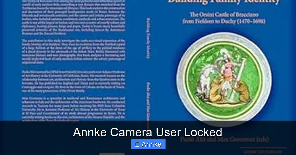 Annke Camera User Locked
