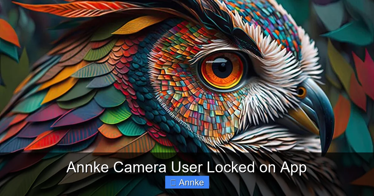 Annke Camera User Locked on App