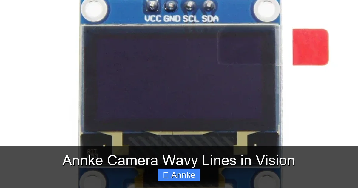Annke Camera Wavy Lines in Vision
