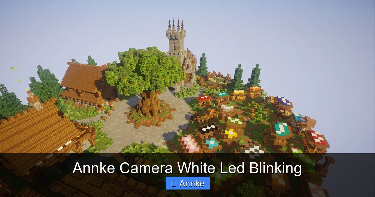 Annke Camera White Led Blinking