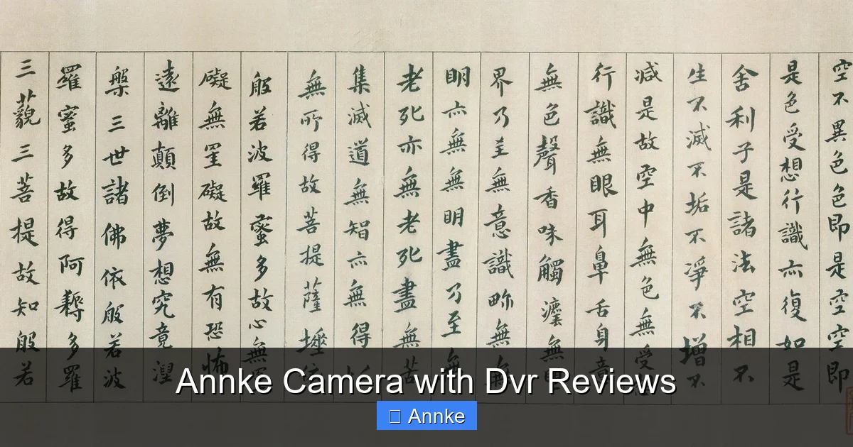 Annke Camera with Dvr Reviews