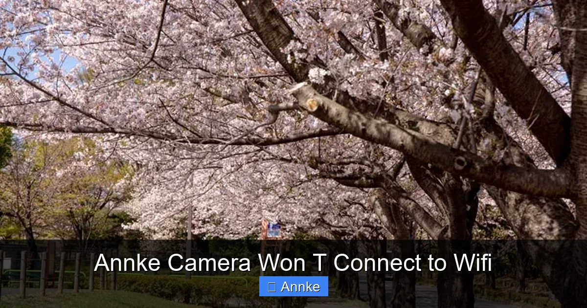 Annke Camera Won T Connect to Wifi