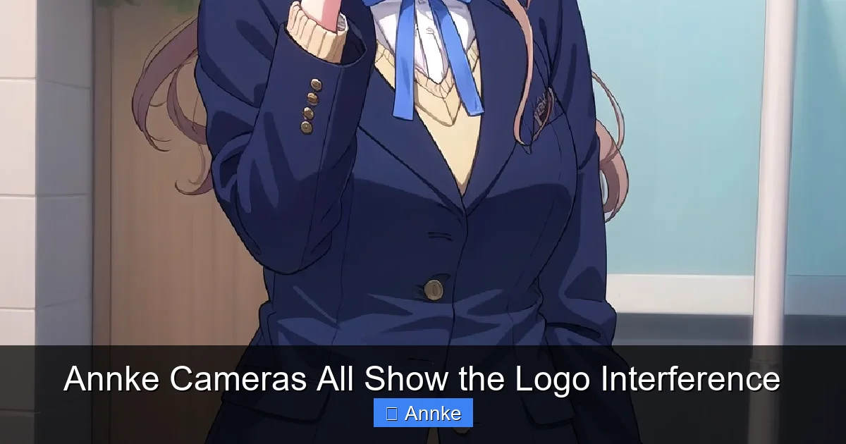 Annke Cameras All Show the Logo Interference