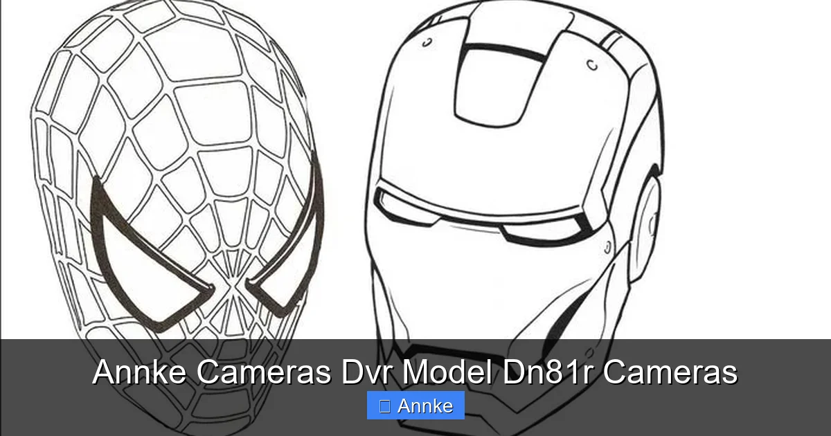 Annke Cameras Dvr Model Dn81r Cameras