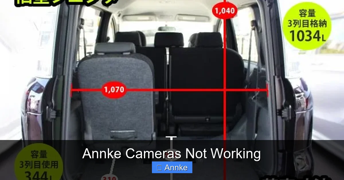 Annke Cameras Not Working