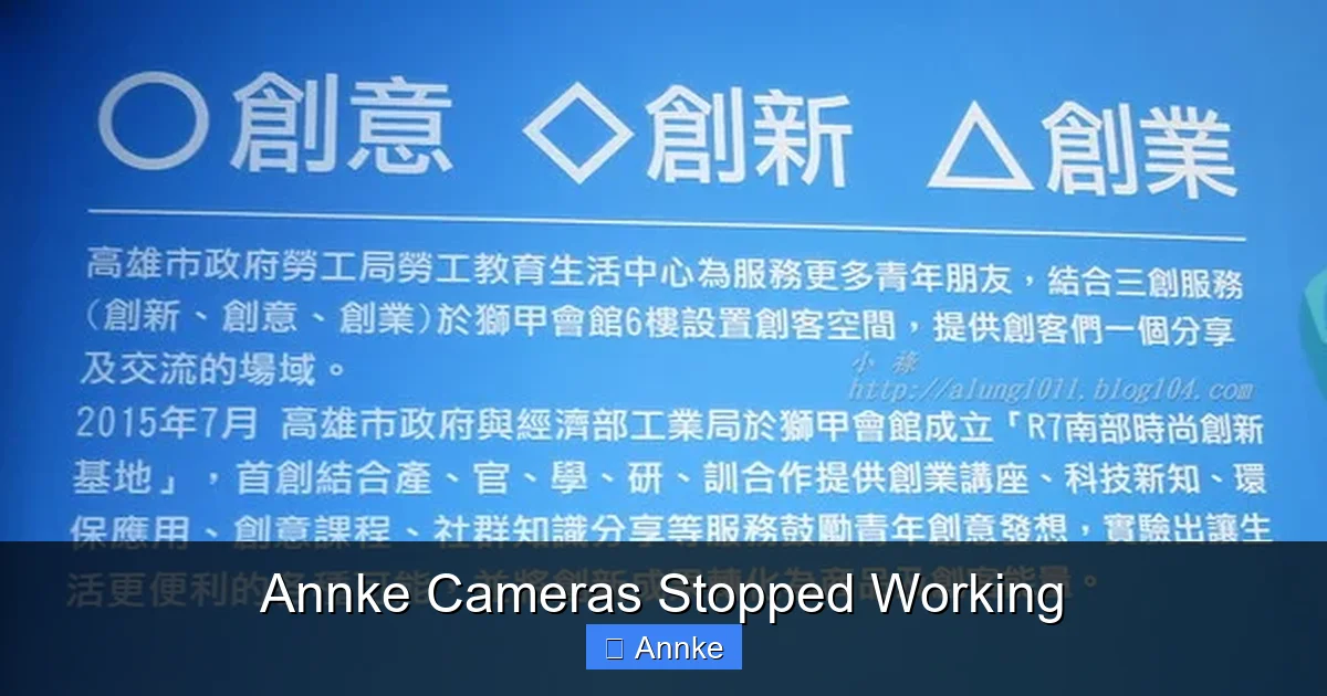 Annke Cameras Stopped Working