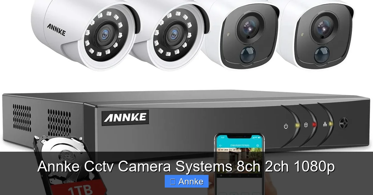 Annke Cctv Camera Systems 8ch 2ch 1080p