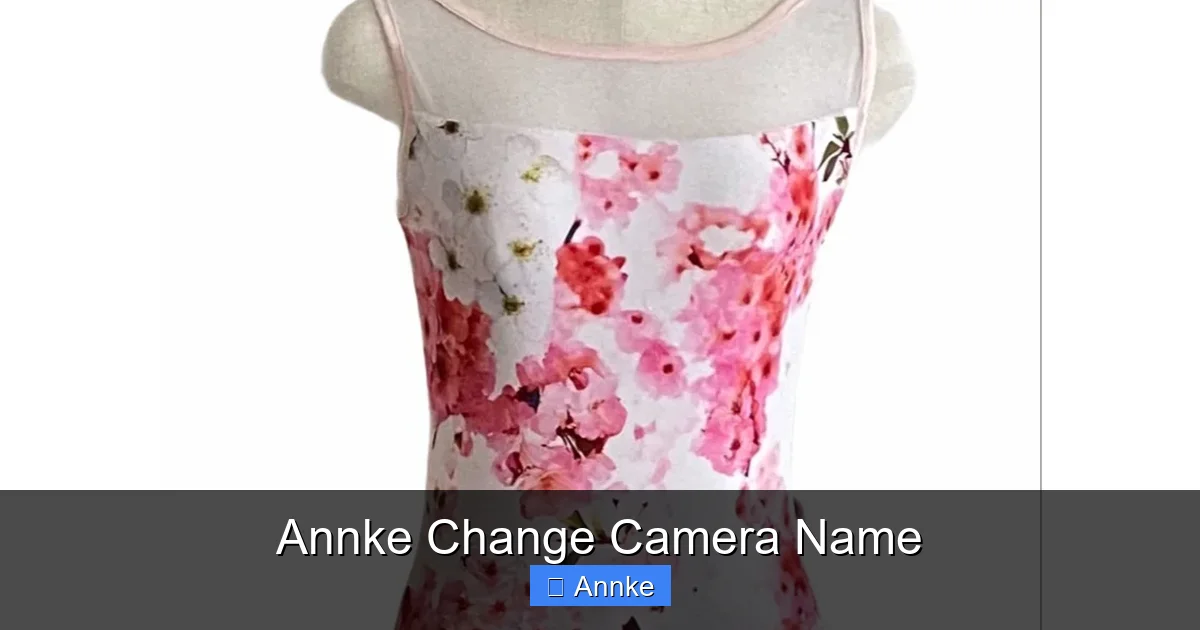 Annke Change Camera Name