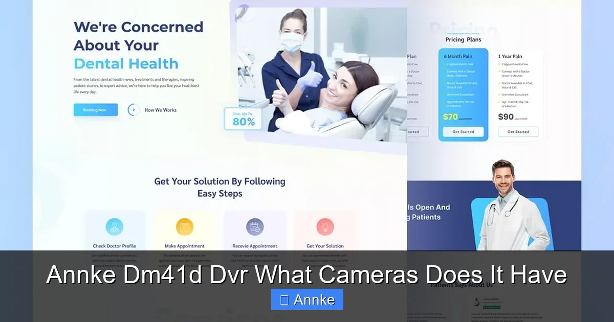 Annke Dm41d Dvr What Cameras Does It Have