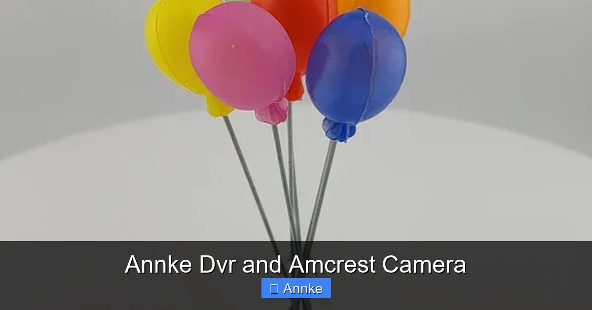 Annke Dvr and Amcrest Camera