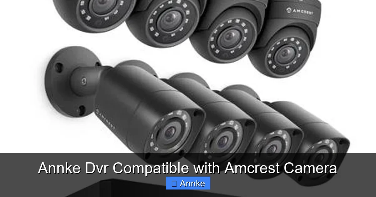 Annke Dvr Compatible with Amcrest Camera