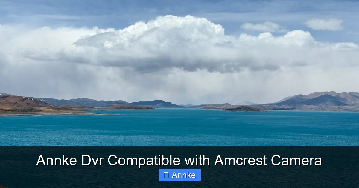 Annke Dvr Compatible with Amcrest Camera