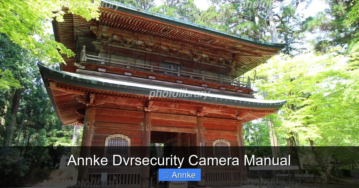 Annke Dvrsecurity Camera Manual