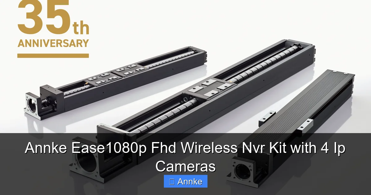 Annke Ease1080p Fhd Wireless Nvr Kit with 4 Ip Cameras