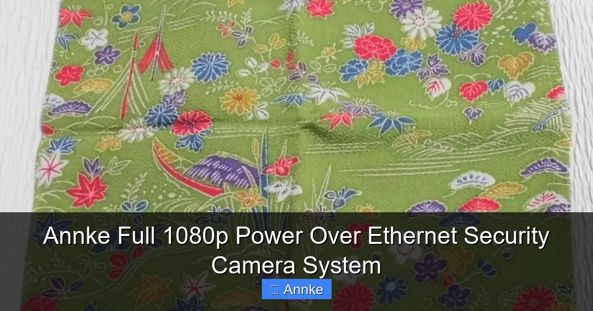 Annke Full 1080p Power Over Ethernet Security Camera System