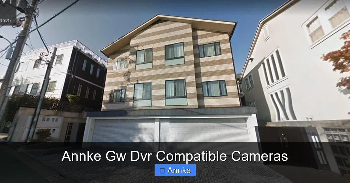 Annke Gw Dvr Compatible Cameras