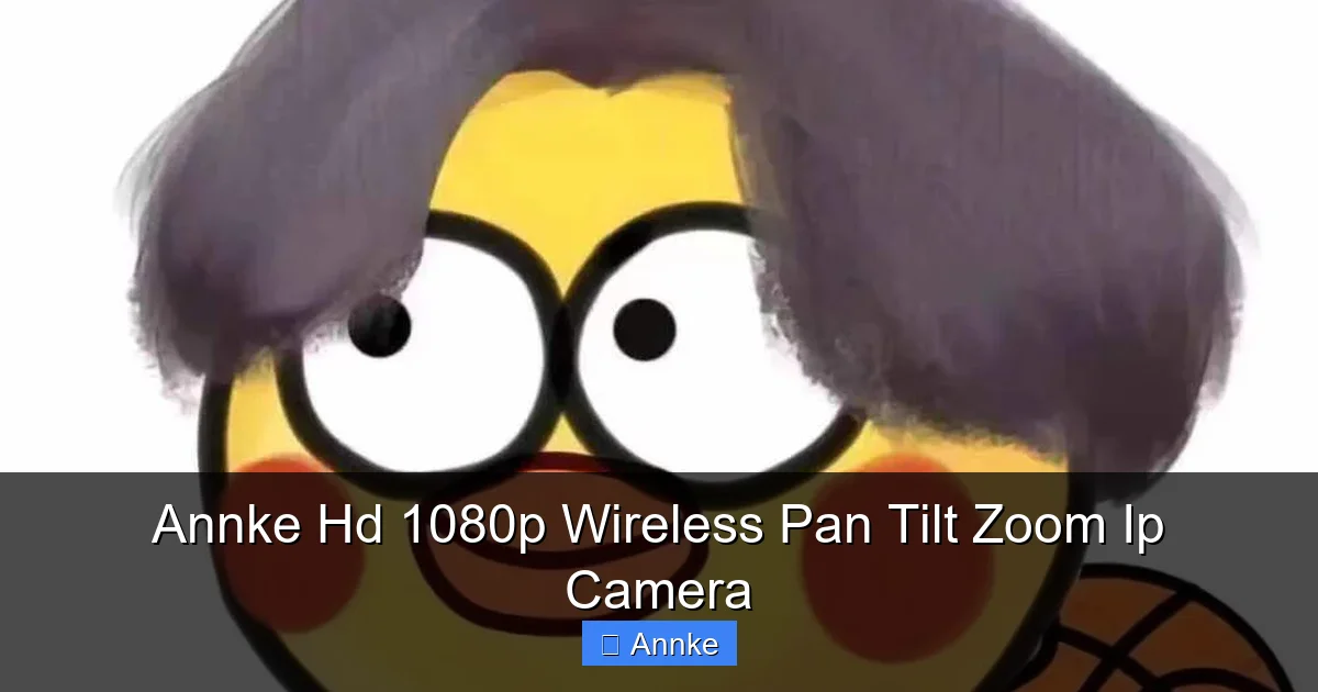 Annke Hd 1080p Wireless Pan Tilt Zoom Ip Camera