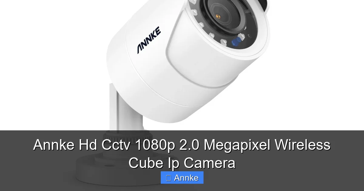 Annke Hd Cctv 1080p 2.0 Megapixel Wireless Cube Ip Camera