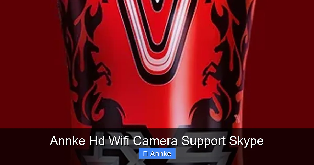 Annke Hd Wifi Camera Support Skype