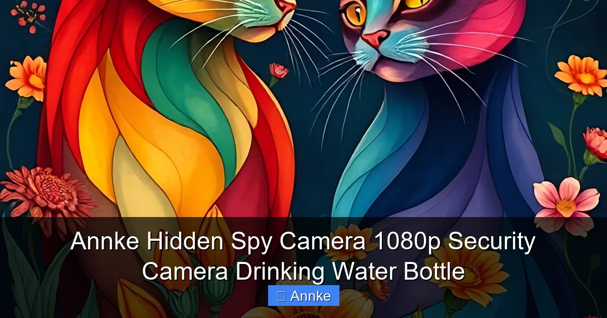 Annke Hidden Spy Camera 1080p Security Camera Drinking Water Bottle
