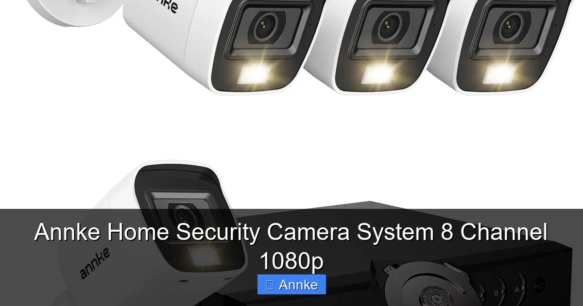 Annke Home Security Camera System 8 Channel 1080p
