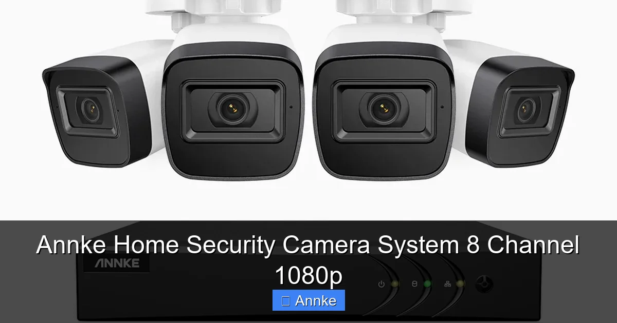 Annke Home Security Camera System 8 Channel 1080p