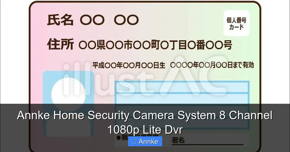 Annke Home Security Camera System 8 Channel 1080p Lite Dvr