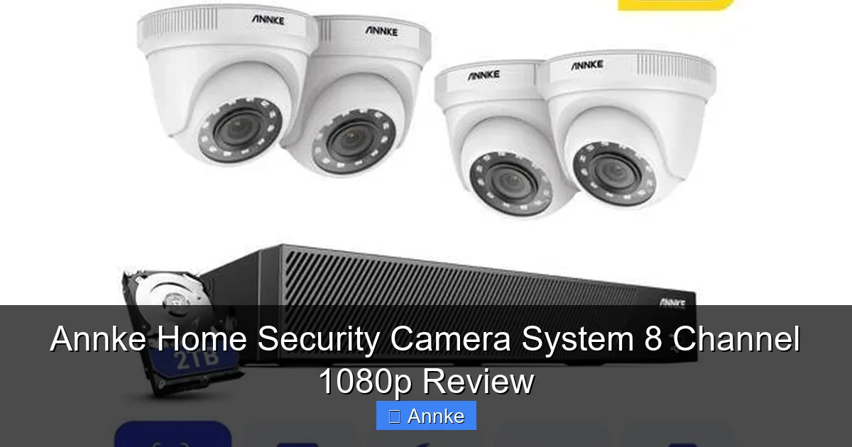 Annke Home Security Camera System 8 Channel 1080p Review
