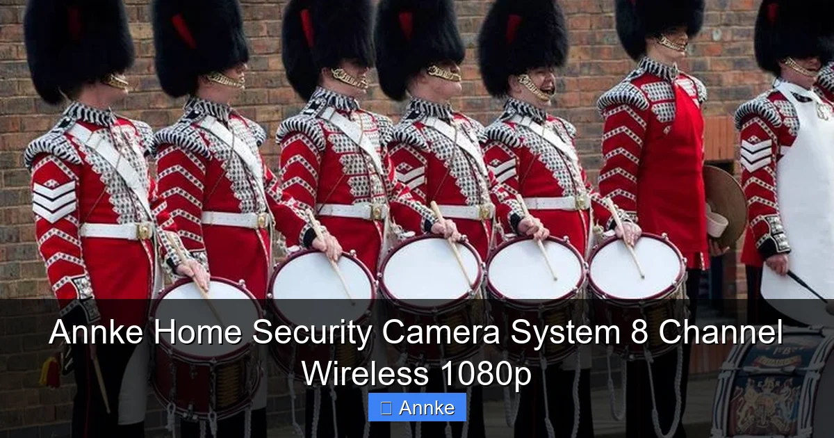 Annke Home Security Camera System 8 Channel Wireless 1080p