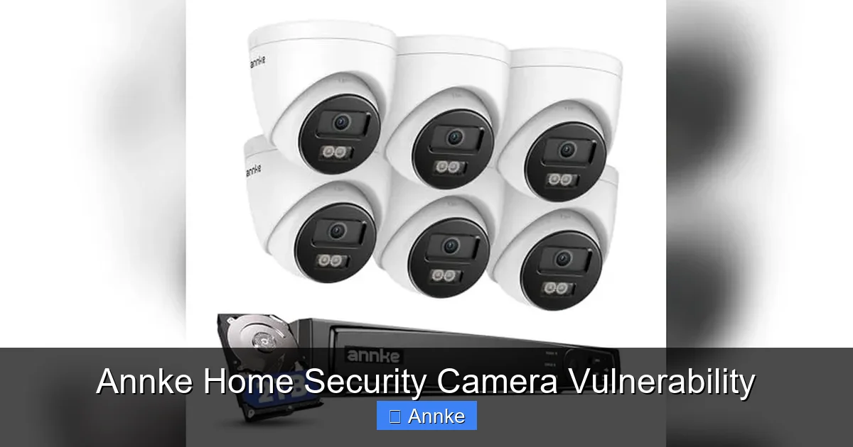 Annke Home Security Camera Vulnerability