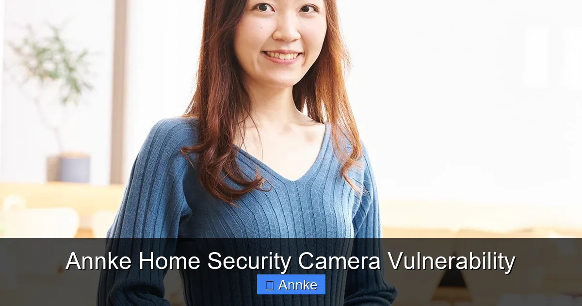 Annke Home Security Camera Vulnerability