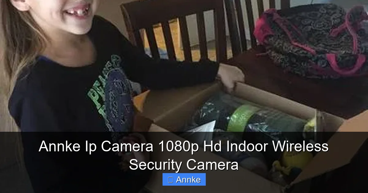 Annke Ip Camera 1080p Hd Indoor Wireless Security Camera